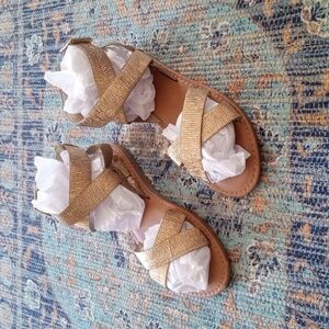 Kuriosa bling sandals flats